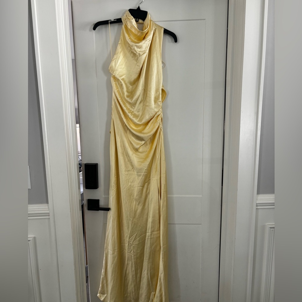 Misha Constantina Dress | M | NWT | Soft Gold - Picture 4 of 11